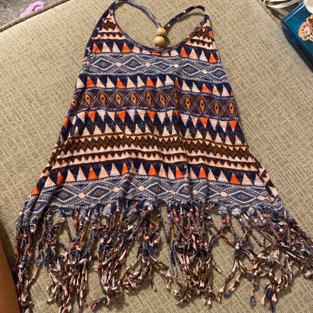 forever 21 fringe tank top